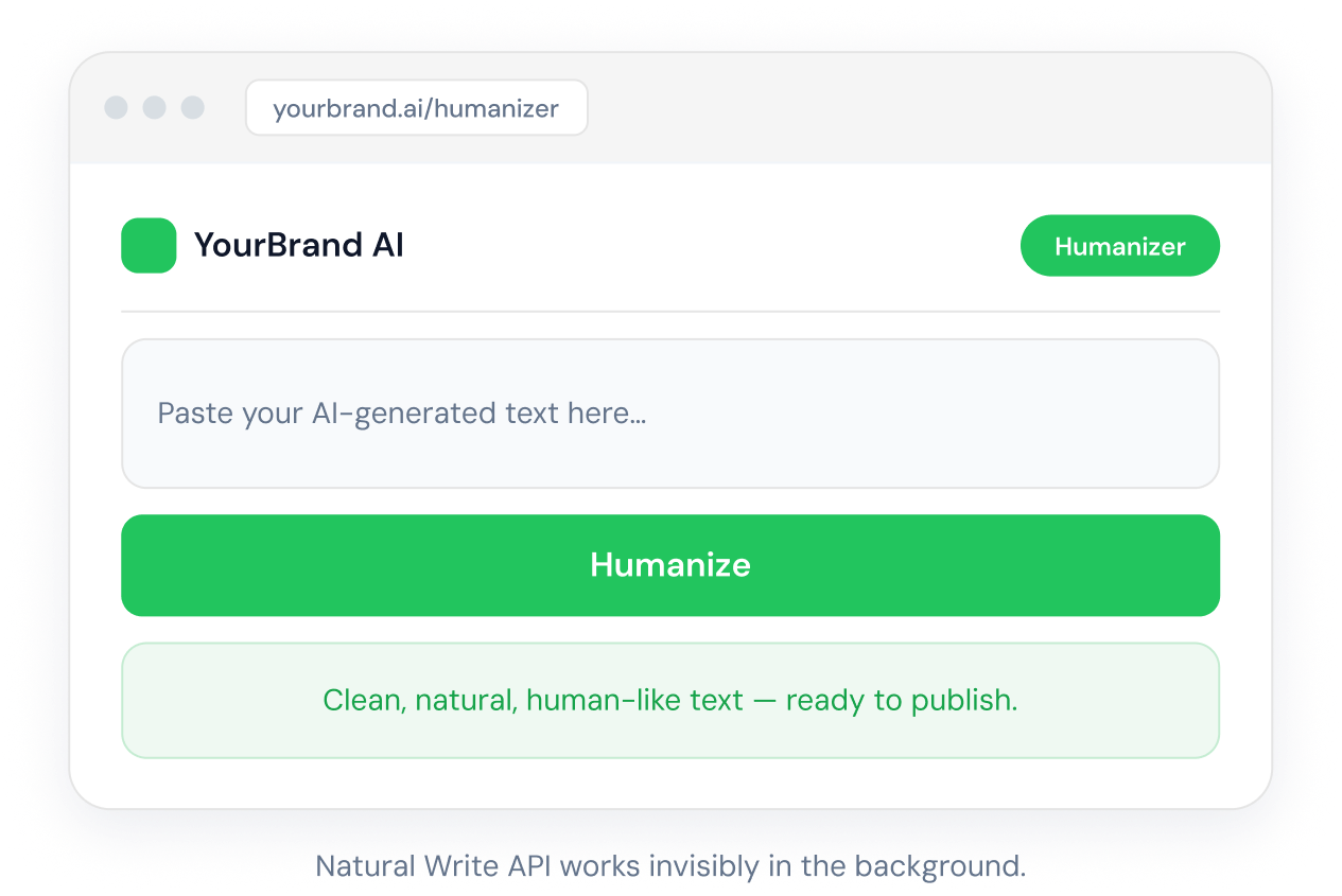 White label humanizer