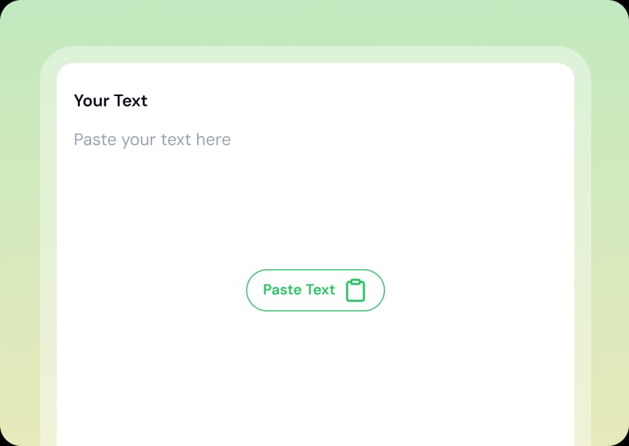 Paste Your Text