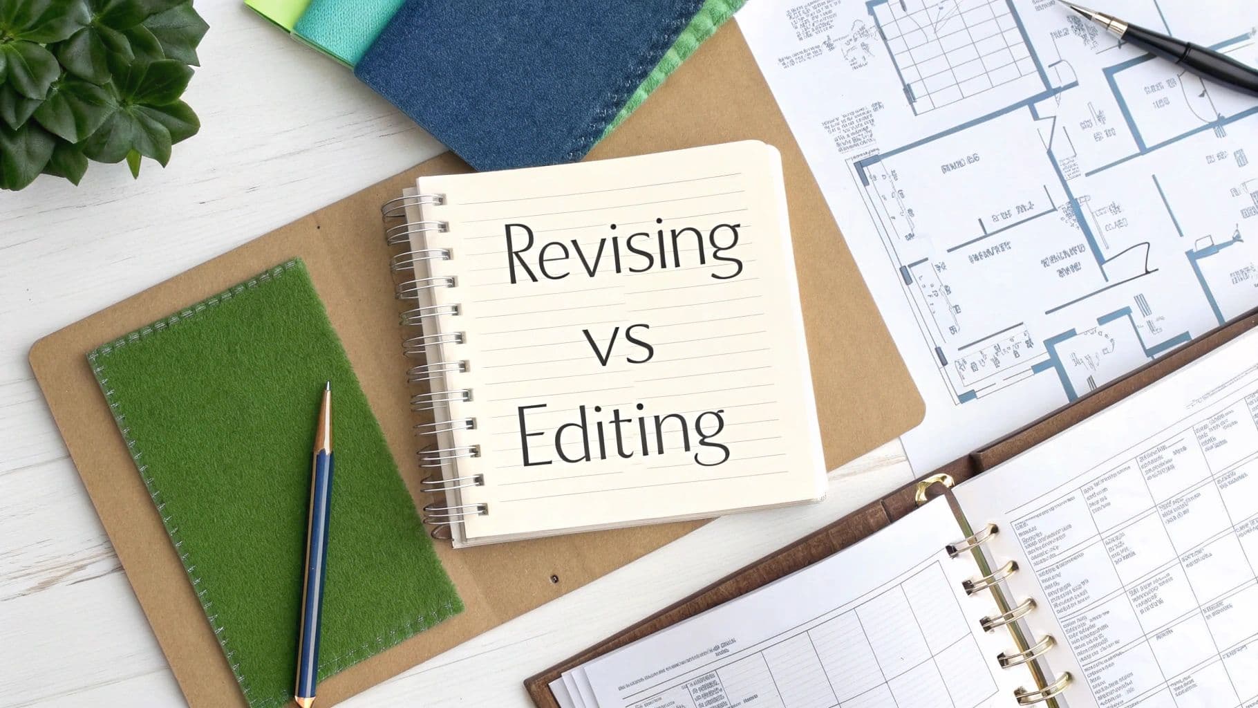 What is the difference between revising and editing