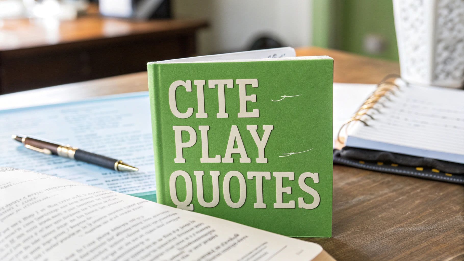 How to Cite Quotes from a Play Perfectly Every Time