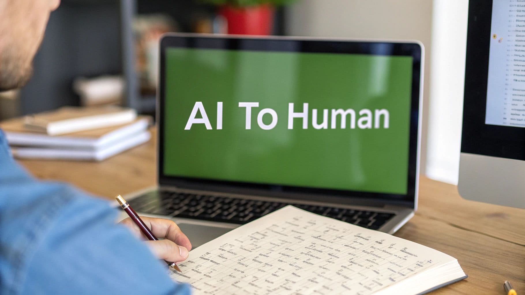 Your Guide to an AI to Human Converter