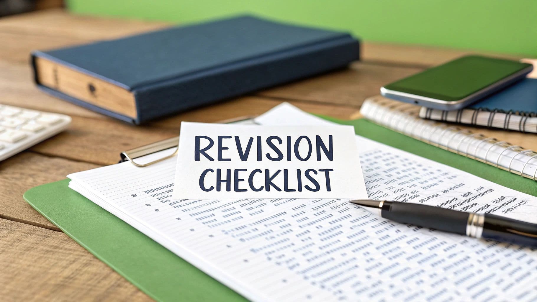 Writing Revision Checklist: 8 Tips to Perfect Your Draft
