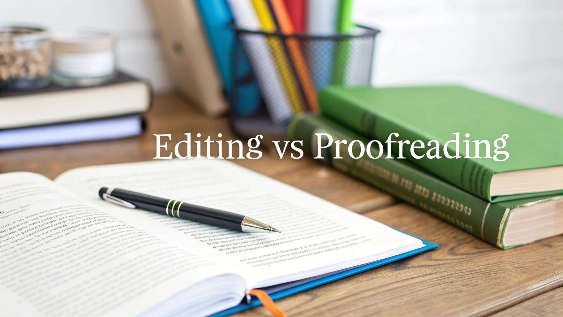 difference between editing and proofreading: Key distinction